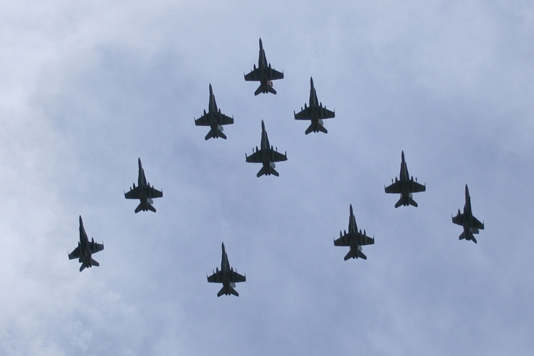 Naval aviators from VFA-131 "Wildcats" return home to NAS Oceana from a 5 month deployment overseas aboard USS Dwight D. Eisenhower (CVN 69).  � Mike Lynaugh