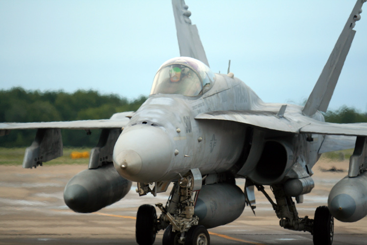 Naval aviators from VFA-83 "Rampagers" return home to NAS Oceana from a 5 month deployment overseas aboard USS Dwight D. Eisenhower (CVN 69).  � Mike Lynaugh