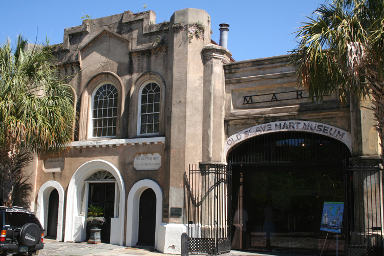 The Old Slave Mart Museum in downtown Charleston.  This is the only building in which slaves were bought and sold that still stands in the South.  � Mike Lynaugh