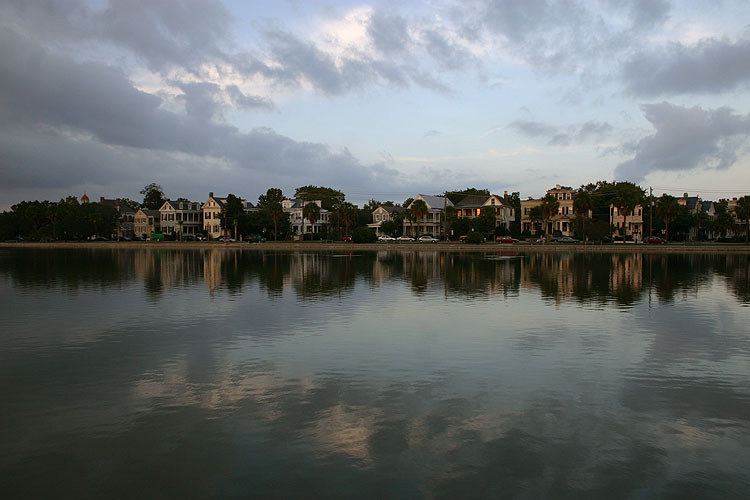 Homes along Colonial Lake in downtown Charleston  � Mike Lynaugh