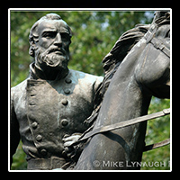  The bronze equestrian statue of General Stonewall Jackson in Charlottesville, Virginia.  It was sculpted by Charles Keck at the request of the National Sculpture Society.  The statue was dedicated on October 19, 1921.  � Mike Lynaugh Photography