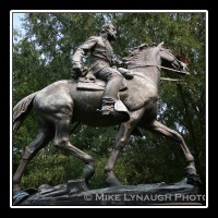  The bronze equestrian statue of General Stonewall Jackson in Charlottesville, Virginia.  It was sculpted by Charles Keck at the request of the National Sculpture Society.  The statue was dedicated on October 19, 1921.  � Mike Lynaugh Photography