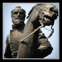  The bronze equestrian statue of General Stonewall Jackson in Charlottesville, Virginia.  It was sculpted by Charles Keck at the request of the National Sculpture Society.  The statue was dedicated on October 19, 1921.  � Mike Lynaugh Photography