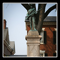 A Confederate Memorial in front of the Albemarle County Courthouse in Charllottesville, VA.  � Mike Lynaugh Photography