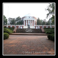The Thomas Jefferson Statue in front of the Rotunda at the University of Virginia (UVA) in Charlottesville, VA.  � Mike Lynaugh Photography