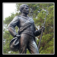 A memorial to the Confederate dead in the University of Virginia Confederate Cemetery in Charlottesville, VA.  � Mike Lynaugh Photography