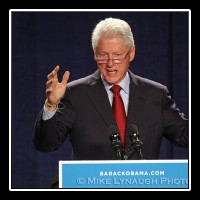 President Clinton & Bruce Springsteen in Parma, OH  � Mike Lynaugh