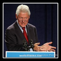 President Clinton & Bruce Springsteen in Parma, OH  � Mike Lynaugh