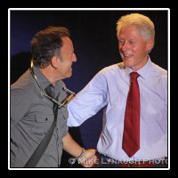 President Clinton & Bruce Springsteen in Parma, OH  � Mike Lynaugh