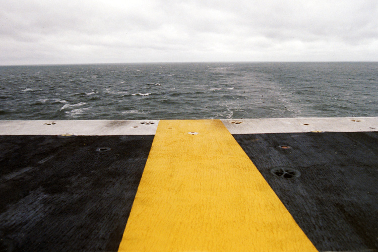The view from the edge of the forward bow of CVN-65, The U.S.S. Enterprise� �  � Mike Lynaugh
