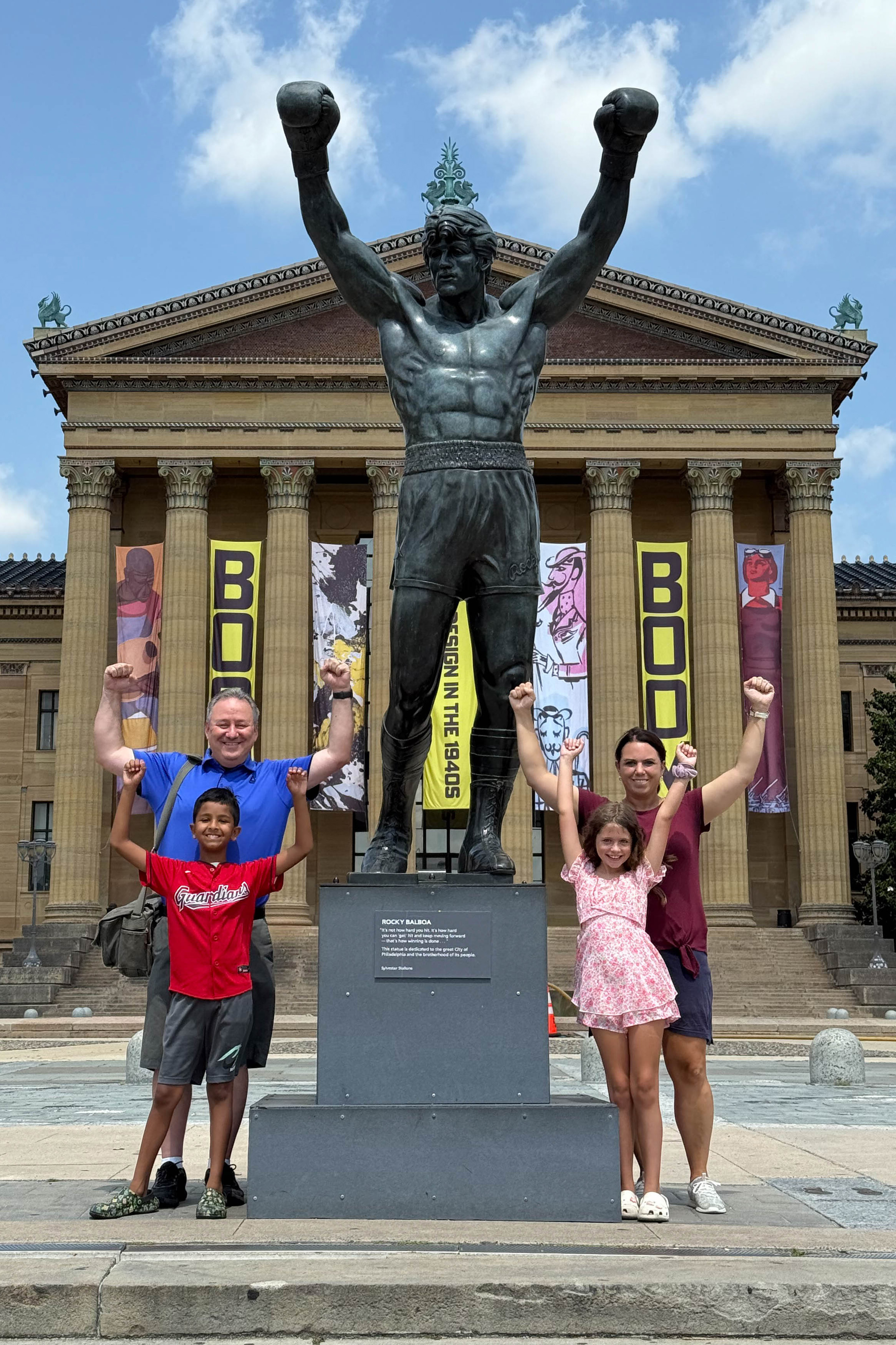 Rocky statue family tradition in Philadelphia
