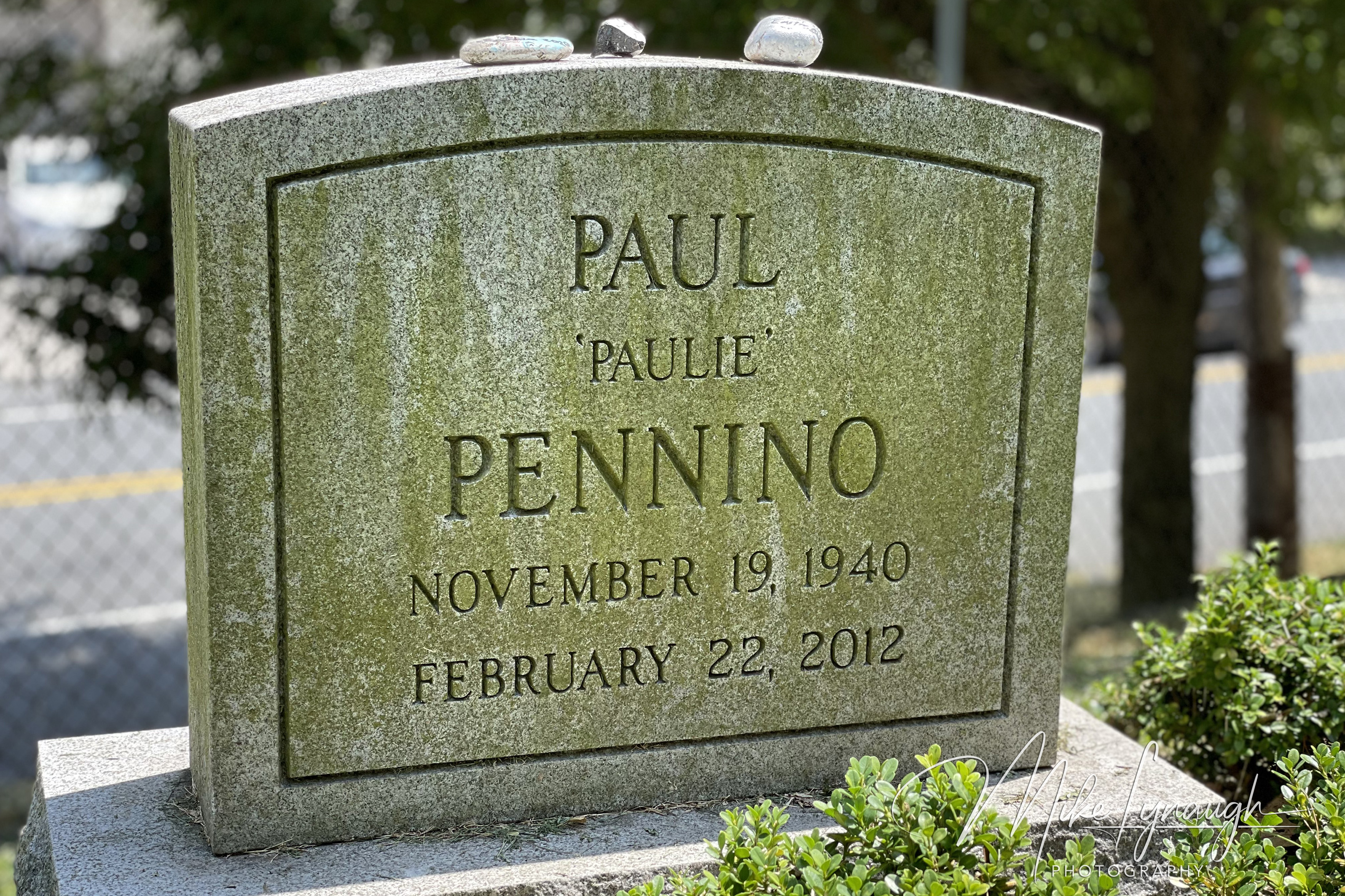 The tombstone for Rocky Balboa's brother-in-law Paulie Pennino whch was used in the movie Creed.