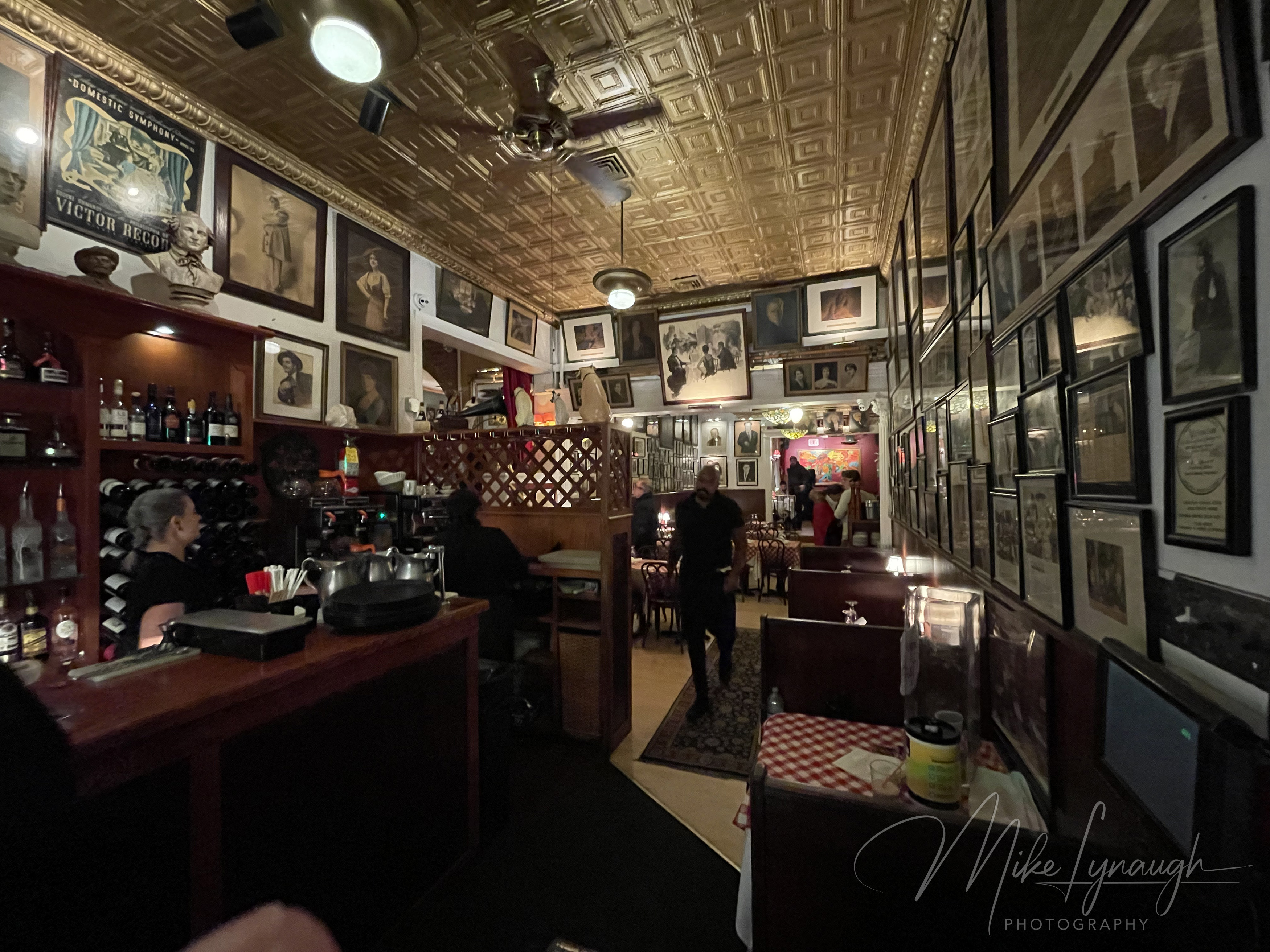 The interior of The Victor Cafe in South Philadelphia. The Victor Cafe doubles as Adrian's Restaurant in Rocky Balboa, Creed and Creed II.