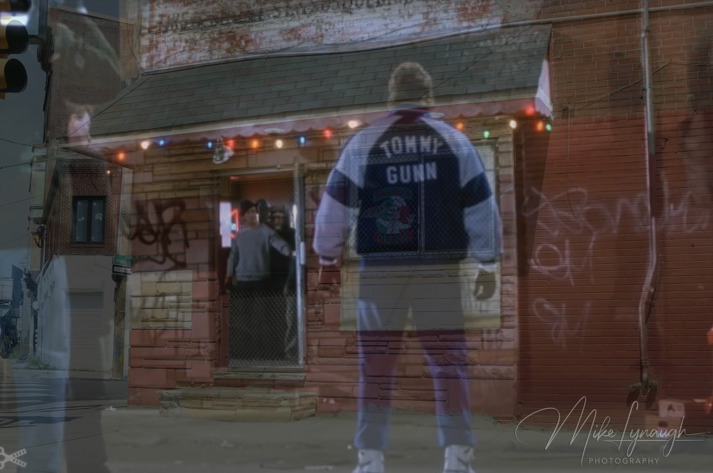 Rocky V — Tommy Gunn. A composite photo I put together to show this scene from Rocky V and compare it to what it looked like in 2022.