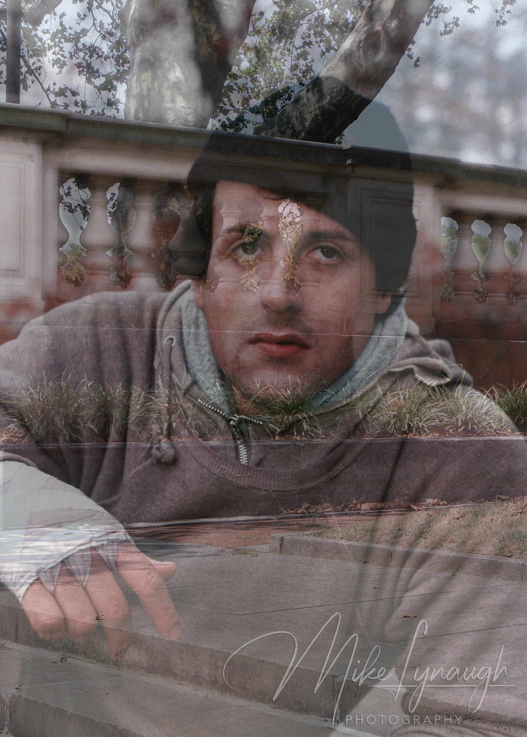 Rocky — Philadelphia, Vertical View. A composite photo I put together to show this scene from the original 1976 Rocky and compare it to what it looked like in 2022.