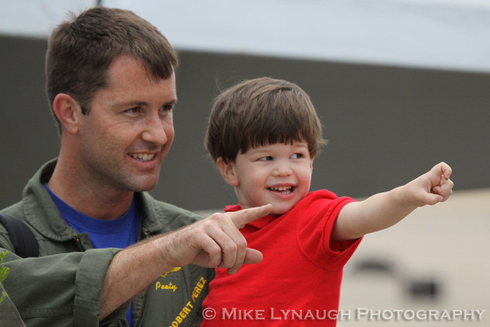 Aviators of VFA-83 "Rampagers" return home to Naval Air Station Oceana following a 6 month deployment in the Gulf on the USS Eisenhower on July 27, 2010.  � Mike Lynaugh
