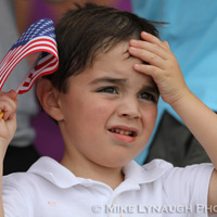Family members and friends of the Aviators of VFA-83 "Rampagers" await their loved one's return home to Naval Air Station Oceana following a 6 month deployment in the Gulf on the USS Eisenhower on July 27, 2010.  � Mike Lynaugh