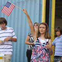 Family members and friends of the Aviators of VFA-83 "Rampagers" await their loved one's return home to Naval Air Station Oceana following a 6 month deployment in the Gulf on the USS Eisenhower on July 27, 2010.  � Mike Lynaugh