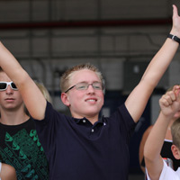 Family members and friends of the Aviators of VFA-83 "Rampagers" await their loved one's return home to Naval Air Station Oceana following a 6 month deployment in the Gulf on the USS Eisenhower on July 27, 2010.  � Mike Lynaugh