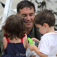 Aviators from VFA-83 "Rampagers" return home to Naval Air Station Oceana following a 6 month deployment in the Gulf on the USS Eisenhower on July 27, 2010.  � Mike Lynaugh