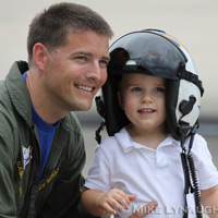Aviators from VFA-83 "Rampagers" return home to Naval Air Station Oceana following a 6 month deployment in the Gulf on the USS Eisenhower on July 27, 2010.  � Mike Lynaugh