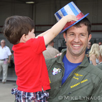 Aviators from VFA-83 "Rampagers" return home to Naval Air Station Oceana following a 6 month deployment in the Gulf on the USS Eisenhower on July 27, 2010.  � Mike Lynaugh