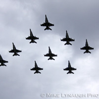Aviators of VFA-131 "Wildcats" return home to Naval Air Station Oceana following a 6 month deployment in the Gulf on the USS Eisenhower on July 27, 2010.  � Mike Lynaugh