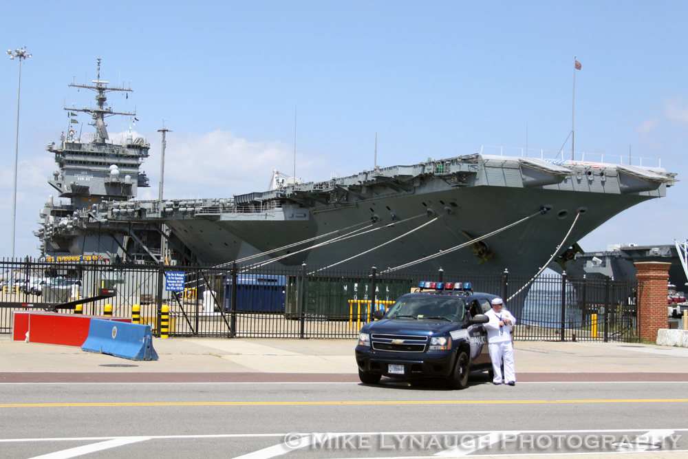 The USS Enterprise (CVN-65) at its home port of Naval Station Norfolk on July 28, 2010.  � Mike Lynaugh