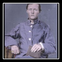 Private Jesse Riddle, 45th Alabama Regiment, Company F (CSA) Army of the Tennessee - Mustered April 5, 1862 in Opelika, Alabama - Captured at Chattahooche, Georgia - Discharged from POW Camp Douglass, Ill May 15, 1865.  - A very special thank you to Spencer Arington for use of this image