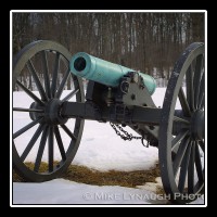 A lone cannon rests on the Henry House Hill on the Manassas Battlefield National Park.  On July 21, 1861 85 year-old Mrs. Judith Carter Henry was bed-ridden and unable to evacuate when the fighting came to her property.  She was mortally wounded when a Union shell crashed through her bedroom wall and severed off one of her feet and caused other injuries.  � Mike Lynaugh Photography