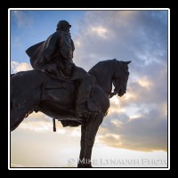 The Stonewall Jackson Monument stands in the approximate location the general held on Henry Hill during First Manassas.  It was here that Jackson earned the nickname "Stonewall" when General Barnard E. Bee tried to rally his men and said, "Form, form, there stands Jackson like a stone wall, rally behind the Virginians!"   Bee suffered a mortal wound a short time later on this same field.  � Mike Lynaugh Photography