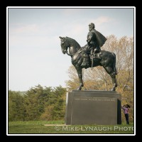 The Stonewall Jackson Monument stands in the approximate location the general held on Henry Hill during First Manassas.  It was here that Jackson earned the nickname "Stonewall" when General Barnard E. Bee tried to rally his men and said, "Form, form, there stands Jackson like a stone wall, rally behind the Virginians!"   Bee suffered a mortal wound a short time later on this same field.  � Mike Lynaugh Photography