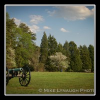 A lone cannon rests on the Henry House Hill on the Manassas Battlefield National Park.  On July 21, 1861 85 year-old Mrs. Judith Carter Henry was bed-ridden and unable to evacuate when the fighting came to her property.  She was mortally wounded when a Union shell crashed through her bedroom wall and severed off one of her feet and caused other injuries.  � Mike Lynaugh Photography