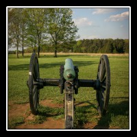 A lone cannon rests on Matthews Hill which was the location of the opening phase of the First Battle of Manassas.  � Mike Lynaugh Photography.  � Mike Lynaugh Photography