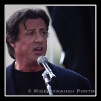 Sylvester Stallone participates in the Rocky Statue Dedication at the Philadelphia Museum of Art on September 8, 2006.  � Mike Lynaugh