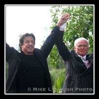 Sylvester Stallone participates in the Rocky Statue Dedication at the Philadelphia Museum of Art on September 8, 2006.  � Mike Lynaugh