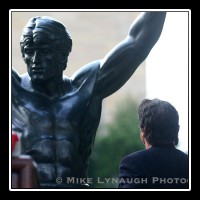 Sylvester Stallone participates in the Rocky Statue Dedication at the Philadelphia Museum of Art on September 8, 2006.  � Mike Lynaugh